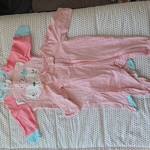 Pink and Blue Baby Onesies Set